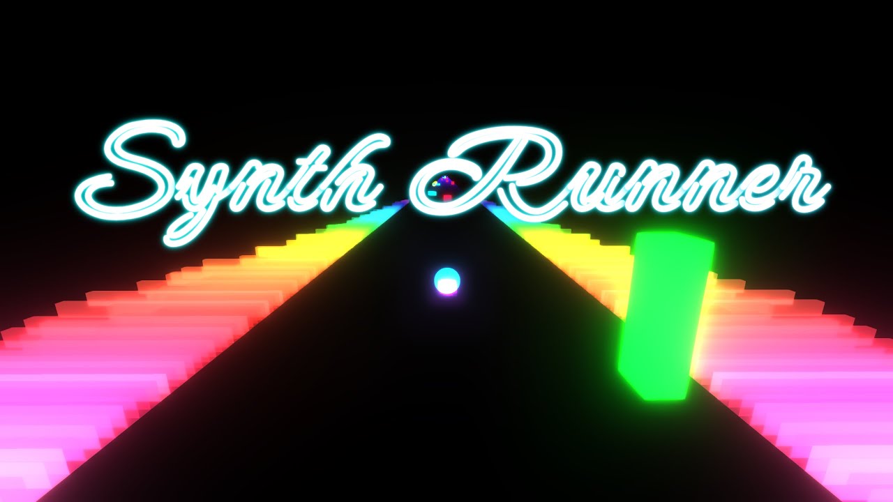 Synth Runner — neon synthwave game cover